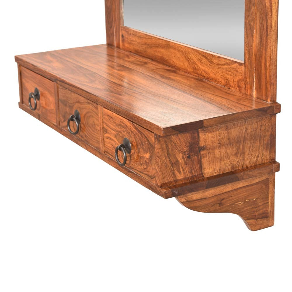 Arlet Wooden Lifestyle Dressing Mirror With 3 Storage Drawers