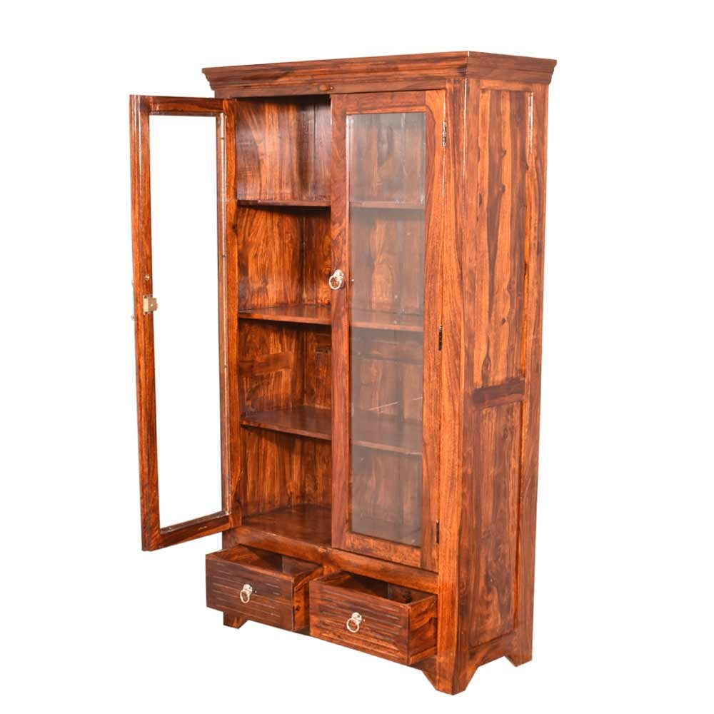 Scarlet Sheesham wooden Regio Bookshelf