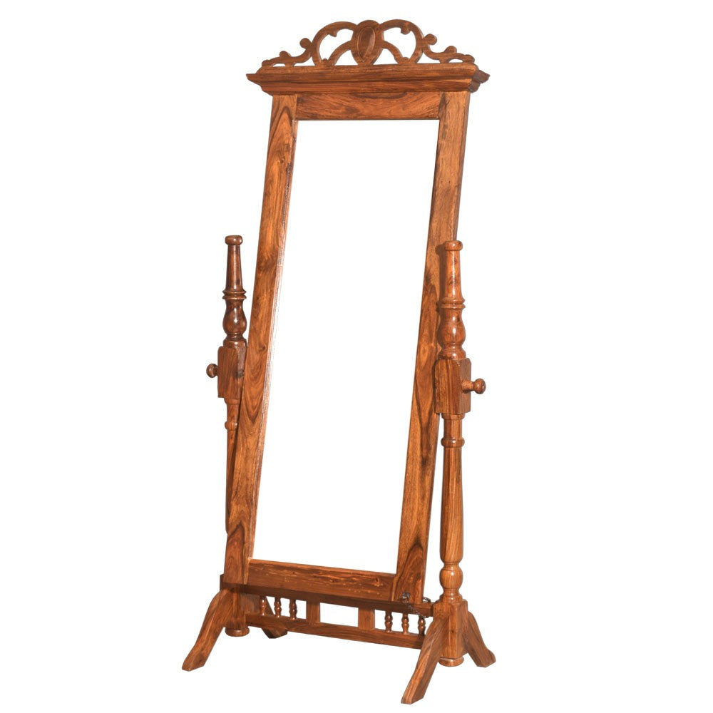 Mallory Wood Cheval Standing Mirror