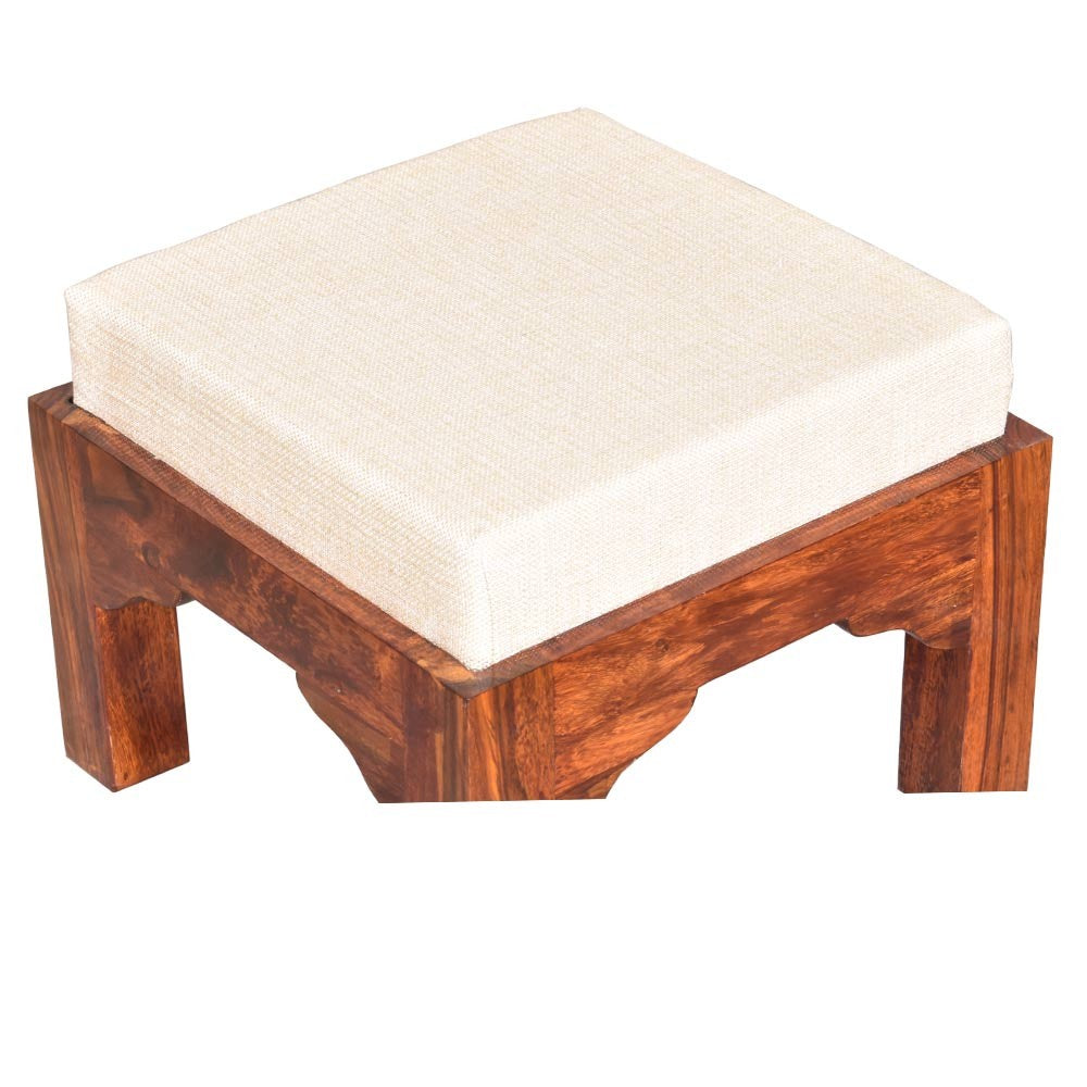 Paloma Sheesham Wood Trendy Coffee Table Set with Four Stools