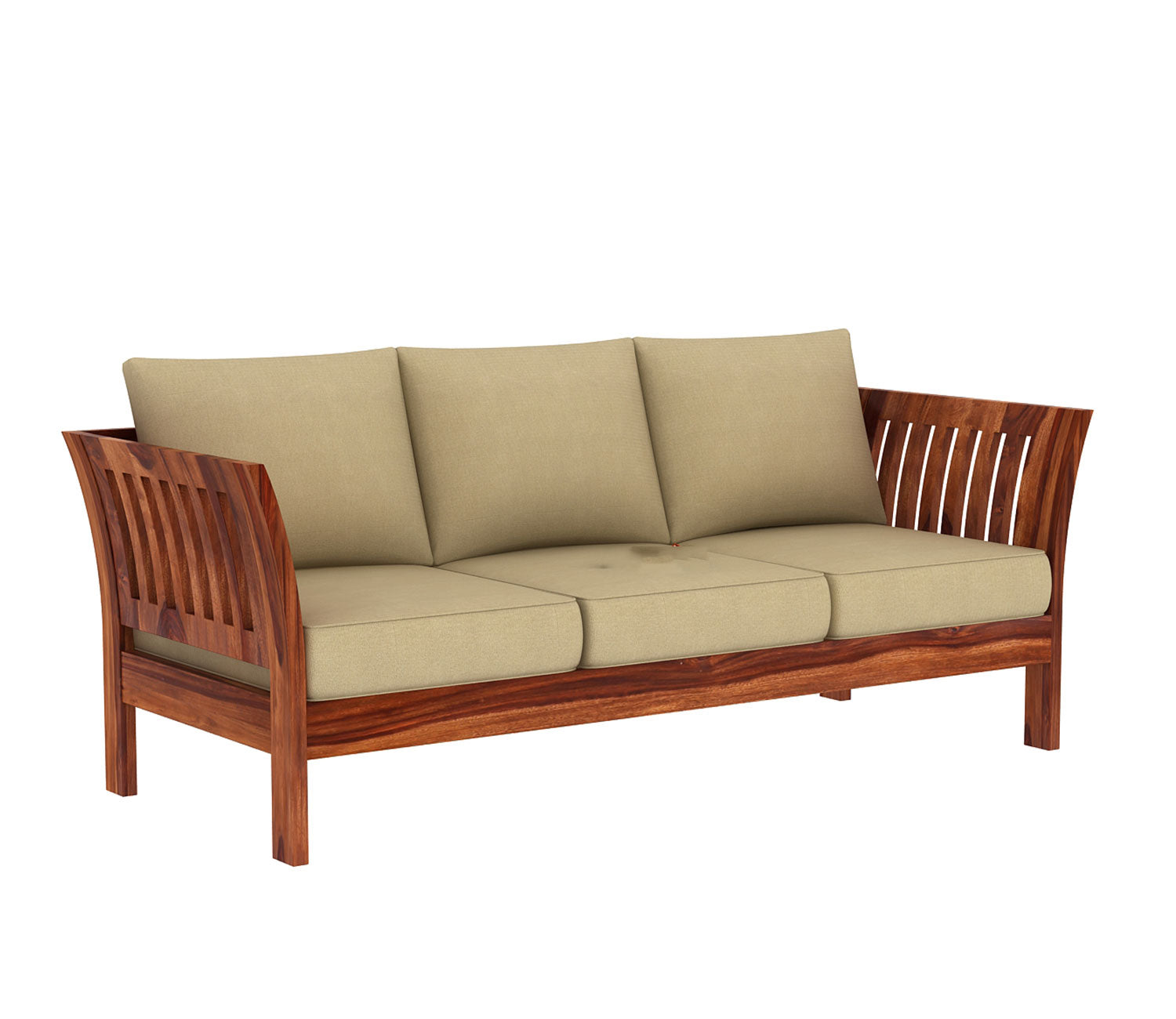 Brad Wooden Sofa Set with Washable Zipper Cover