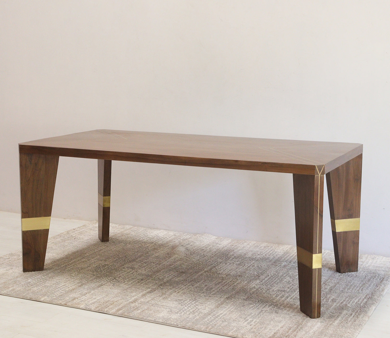 Wildebeest Teak Wood 6 Seater Dining Table
