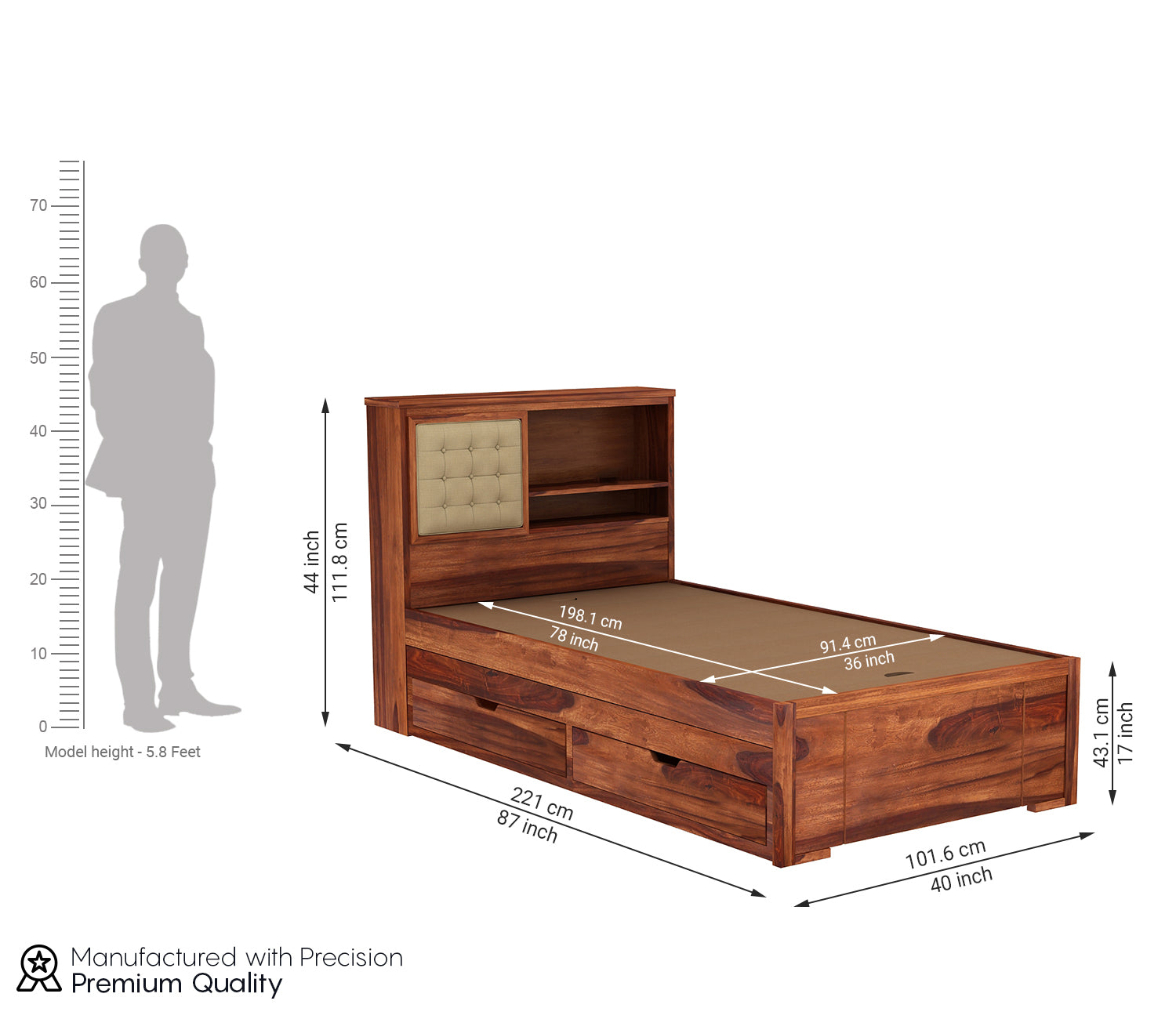 Joshua Kids Trundle Bed With Storage