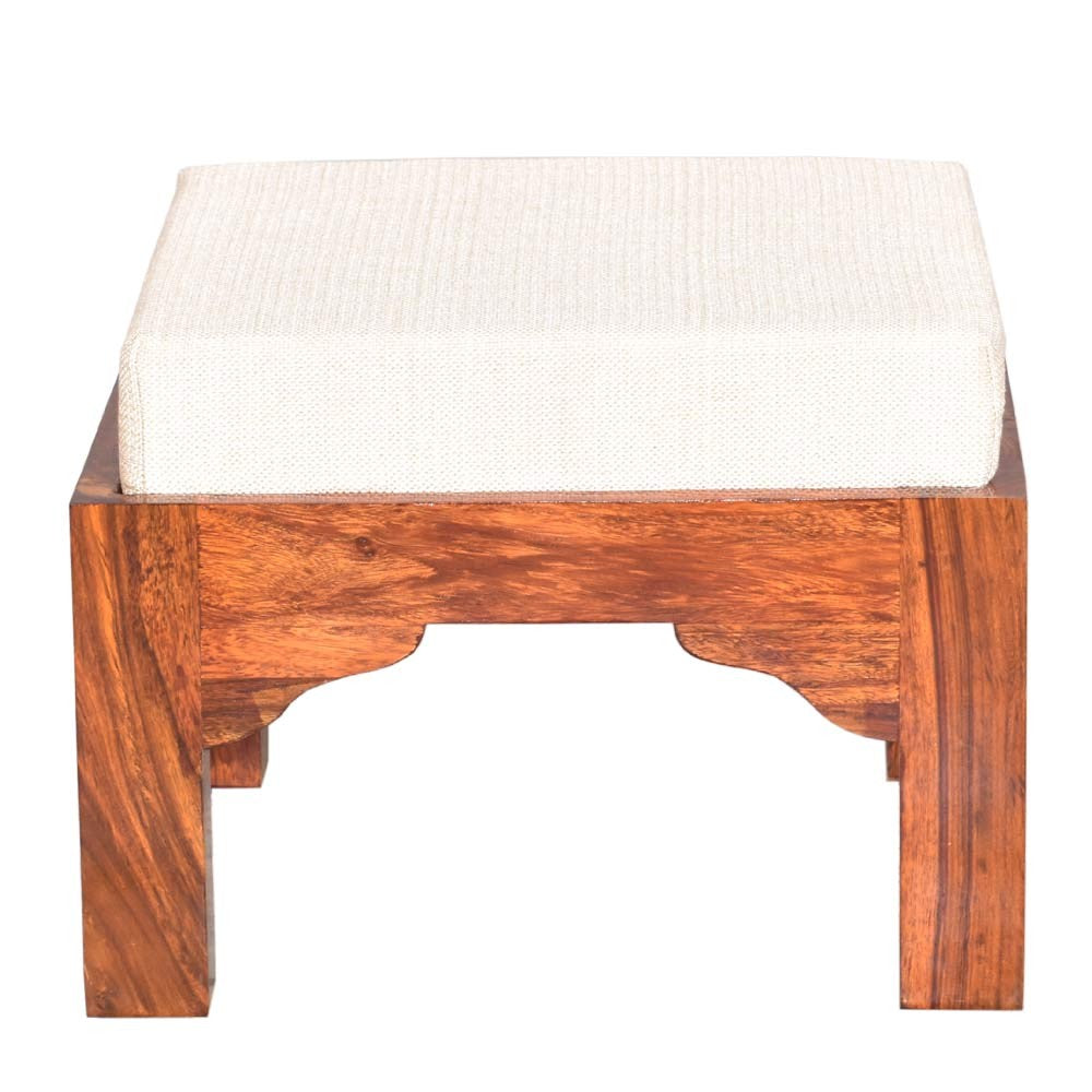 Paloma Sheesham Wood Trendy Coffee Table Set with Four Stools