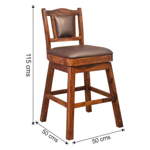 Aliyah Wooden Adelaide Bar Chair