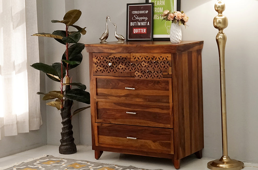 Fernando 5-Drawer Wooden Chest Of Drawers