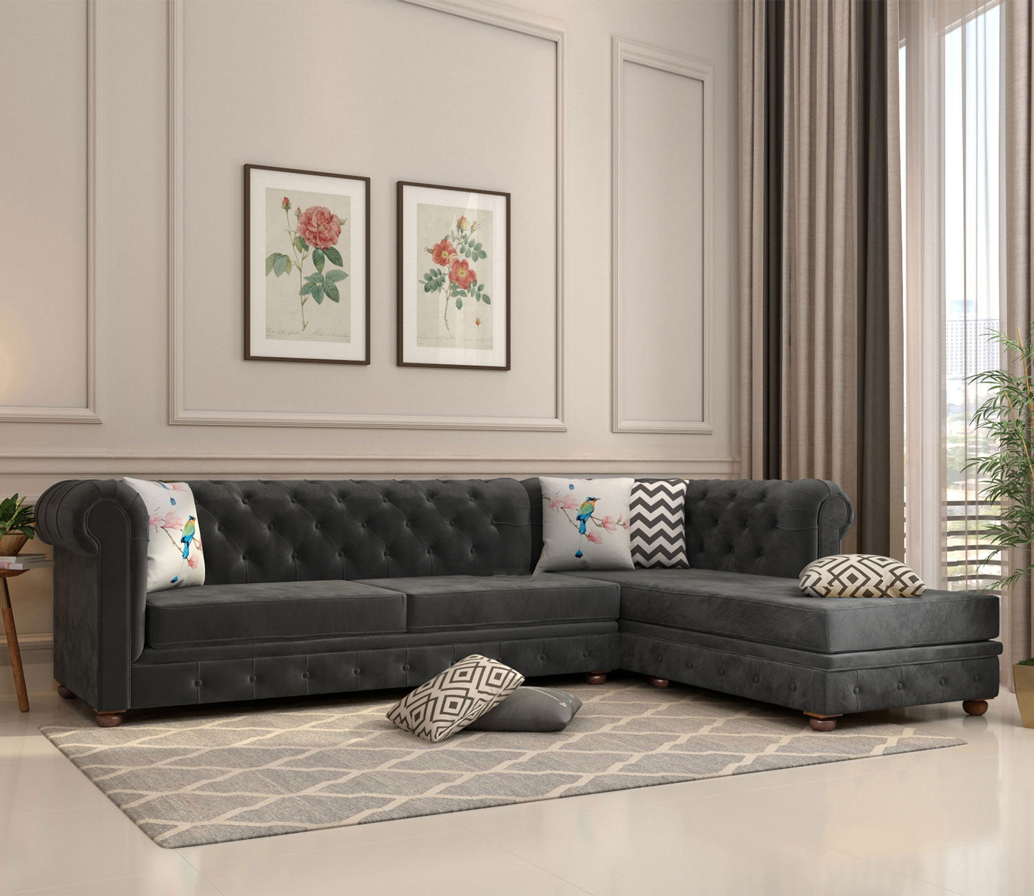 Sylvie L - Shape Right Aligned Corner Sofa