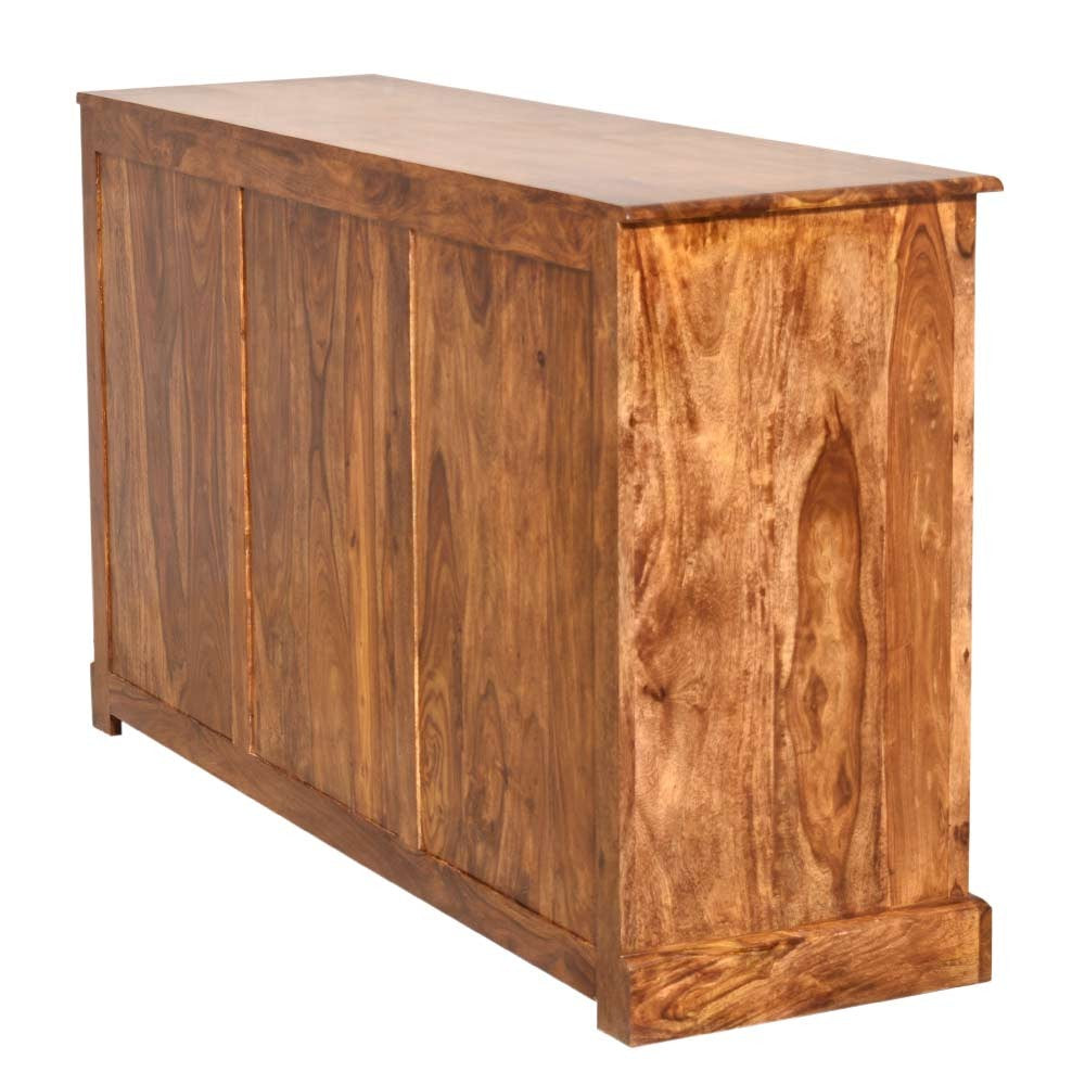 Arabella Wood Sheehsam Siramika Sideboard Three Drawers