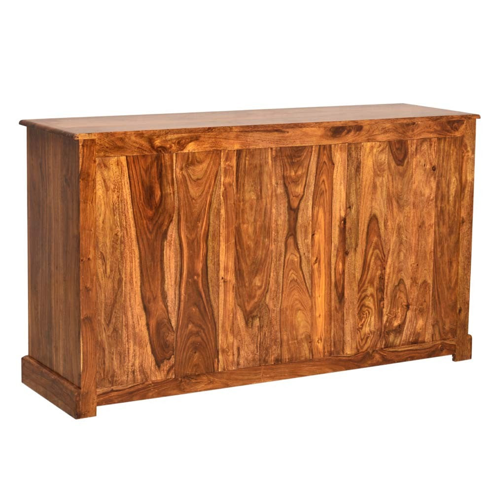 Arabella Wood Sheehsam Siramika Sideboard Three Drawers