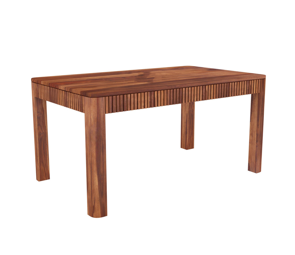 Dimitri 6 Seater Sheesham wood Dining Table Set with 6 Upholstery Chair