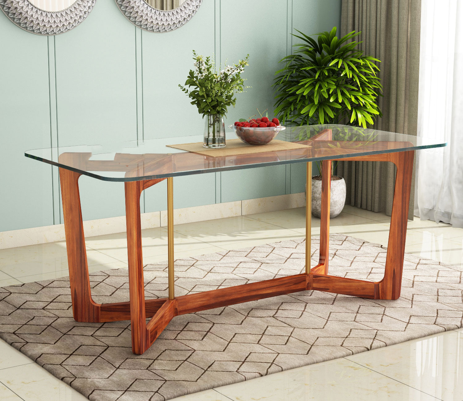 Peanut 6 Seater Dining Table