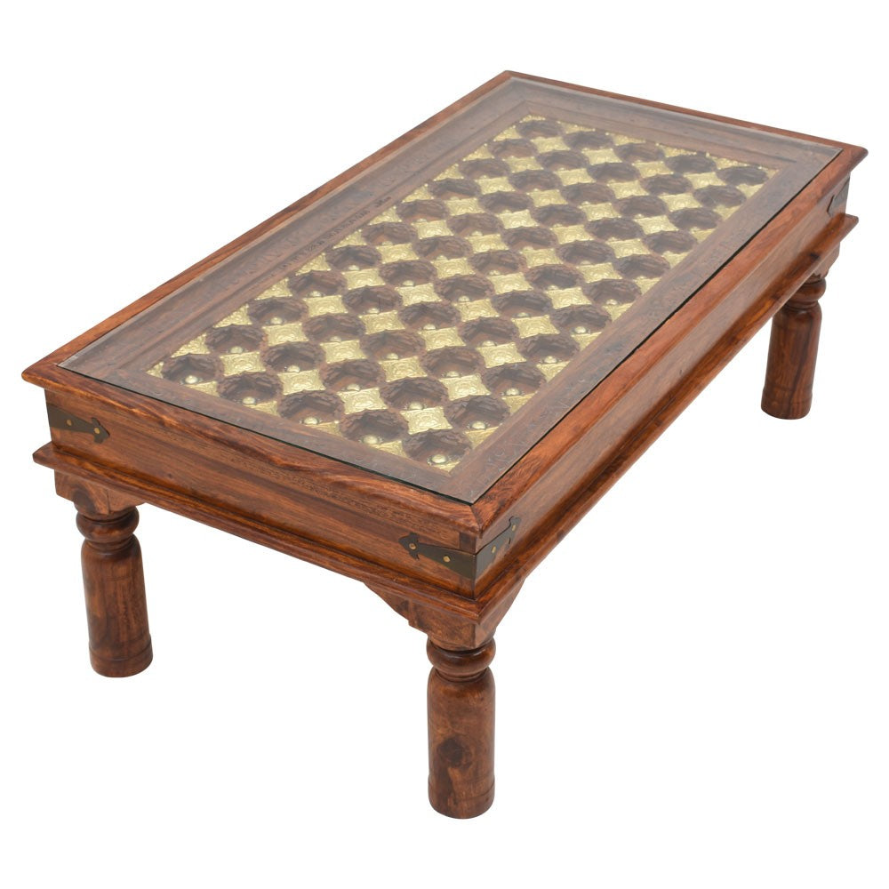 Xiomara Center Table with Brass Work