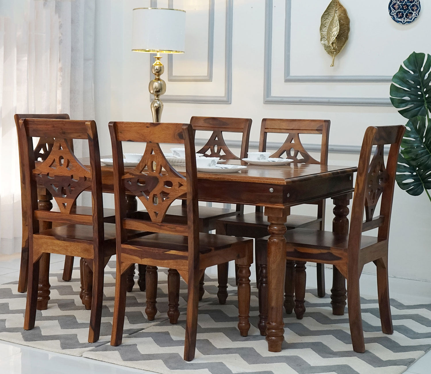 Amora-Tracy 6 Seater Dining Table set