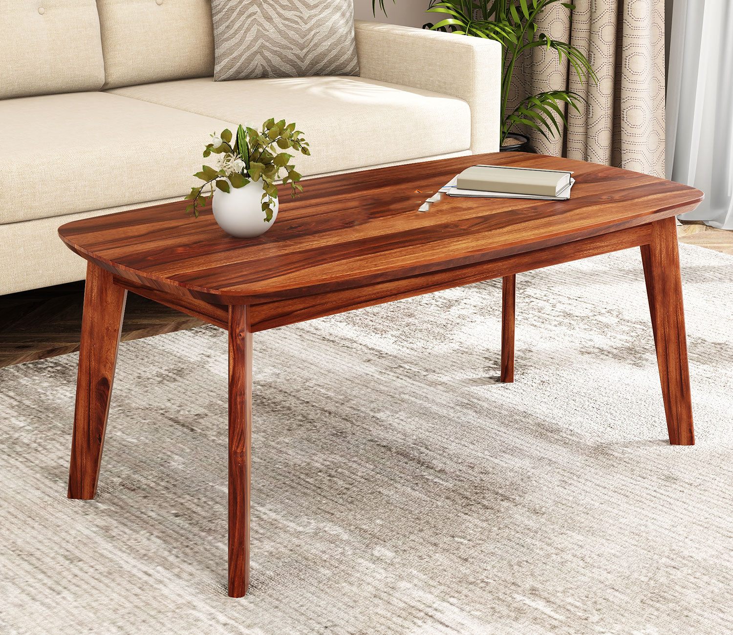 Adeline Sheesham Wood Coffee Table