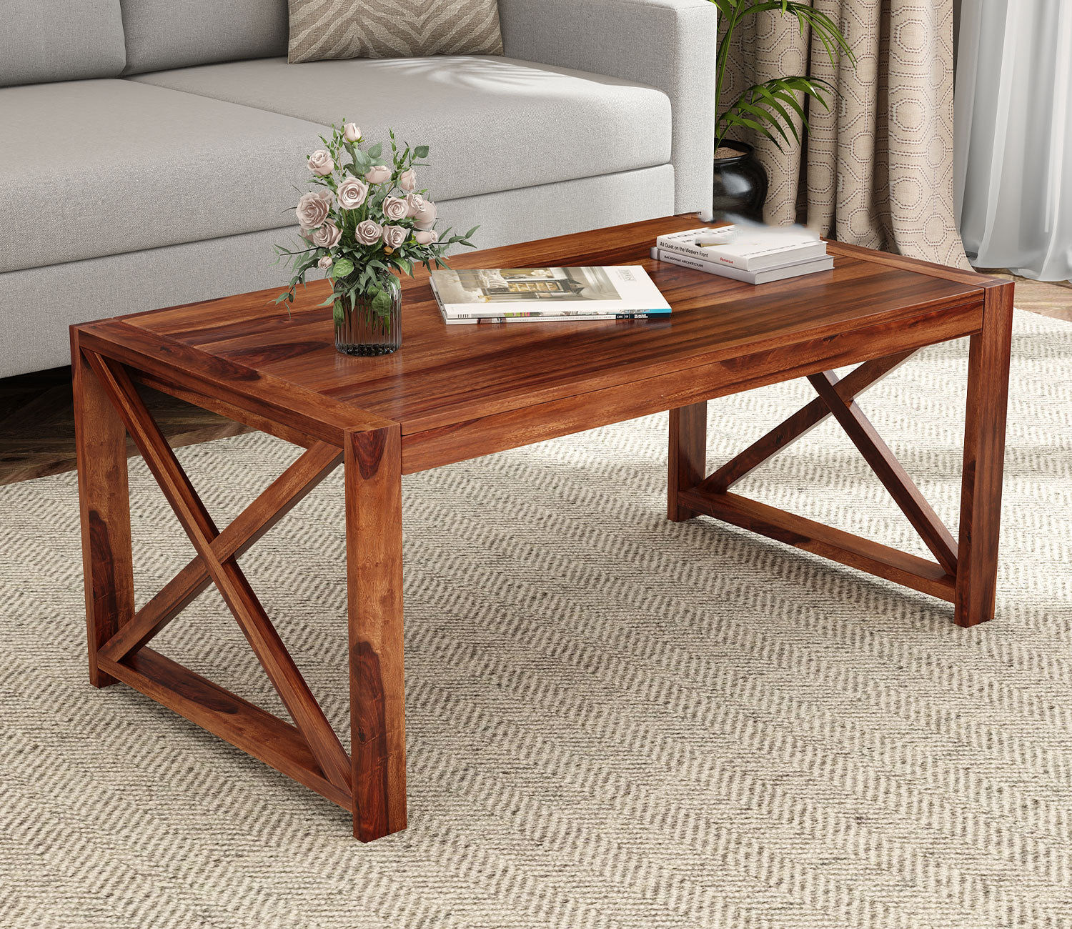 Emery Sheesham Wood Coffee Table