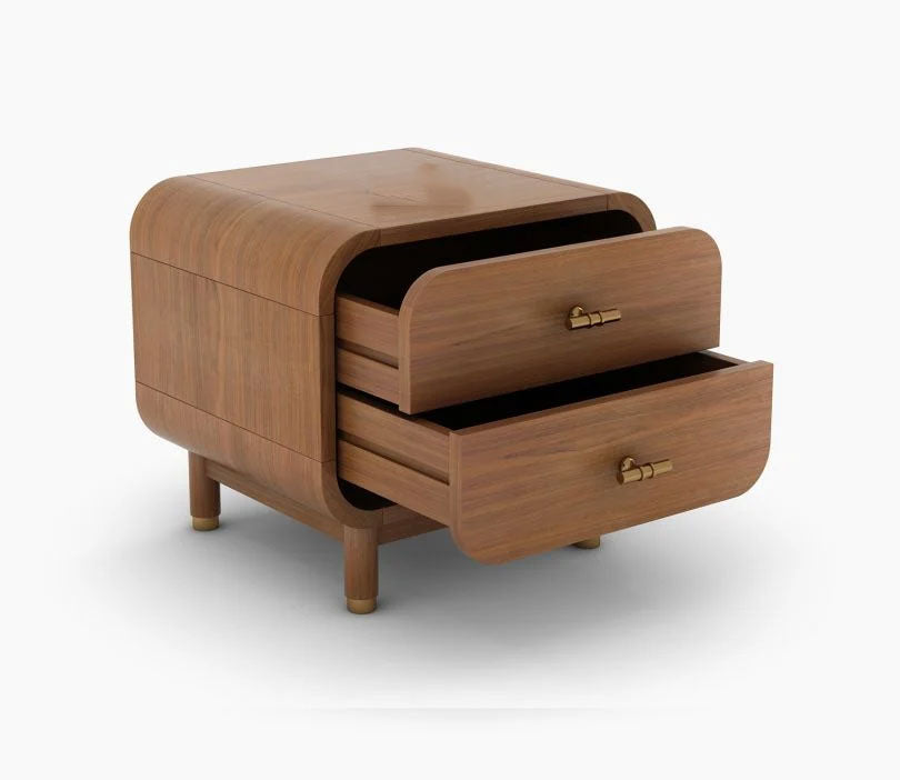 Pedro Premium Solid Wood Bedside Table