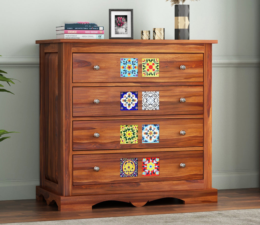Wade 4-Drawer Wooden Chest Of Drawers