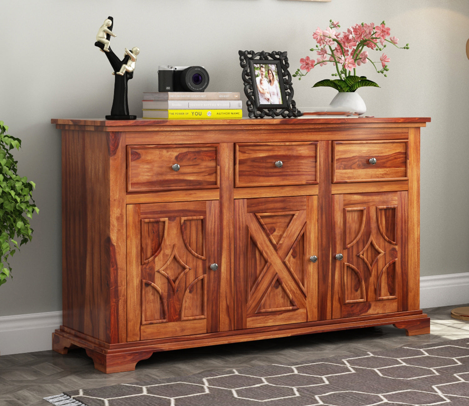 Karson 3-Drawer Wooden Chest Of Drawers
