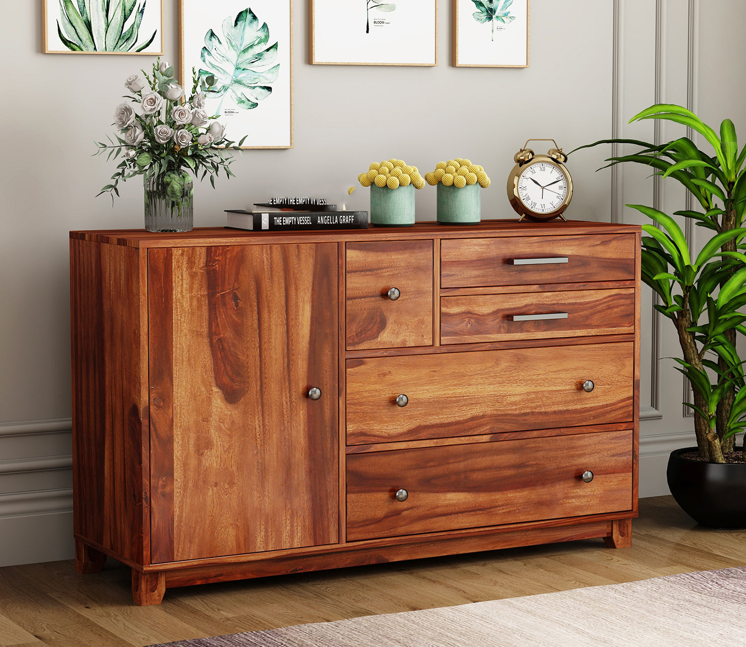 Ezequiel 4-Drawer Wooden Chest Of Drawers