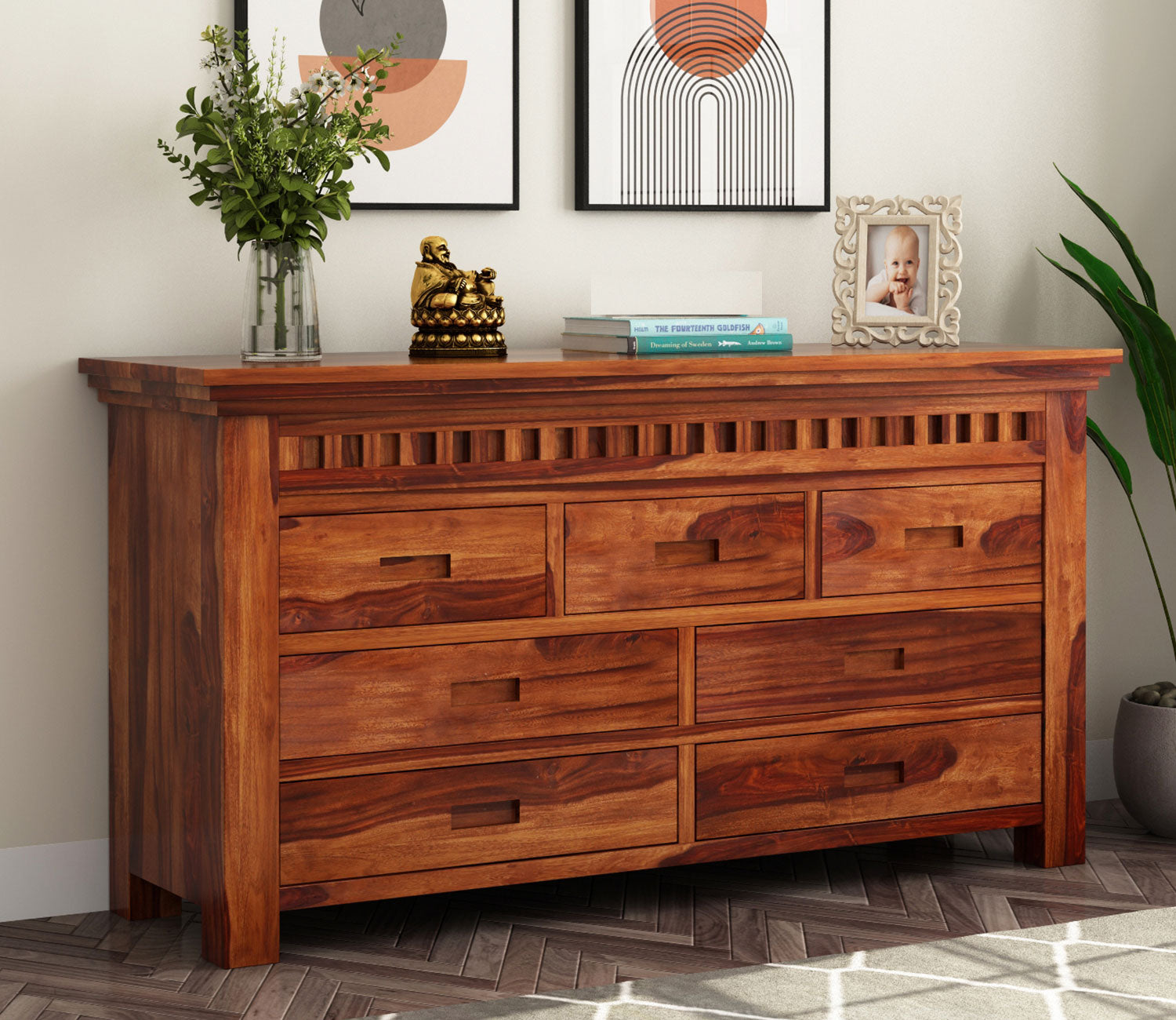 Joaquin 7-Drawer Wooden Chest Of Drawers