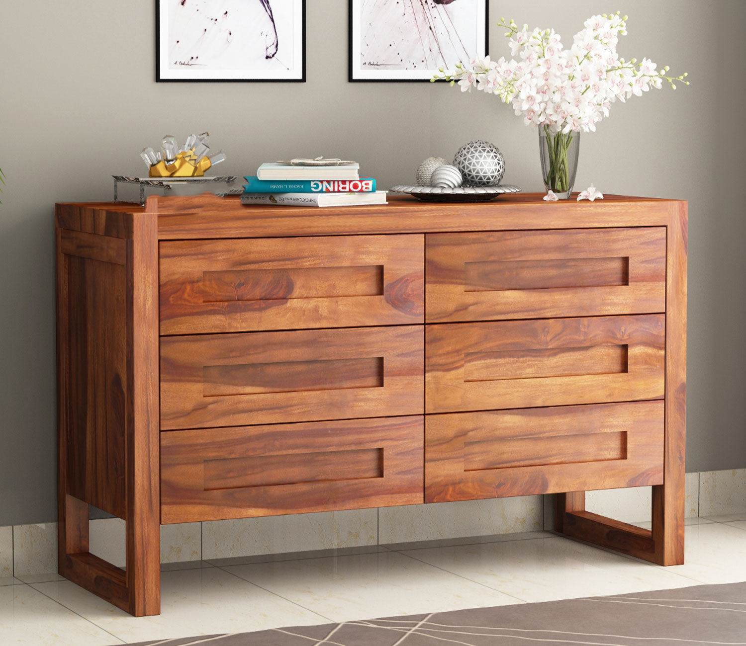Dakota 6-Drawer Chest Of Drawers Wooden