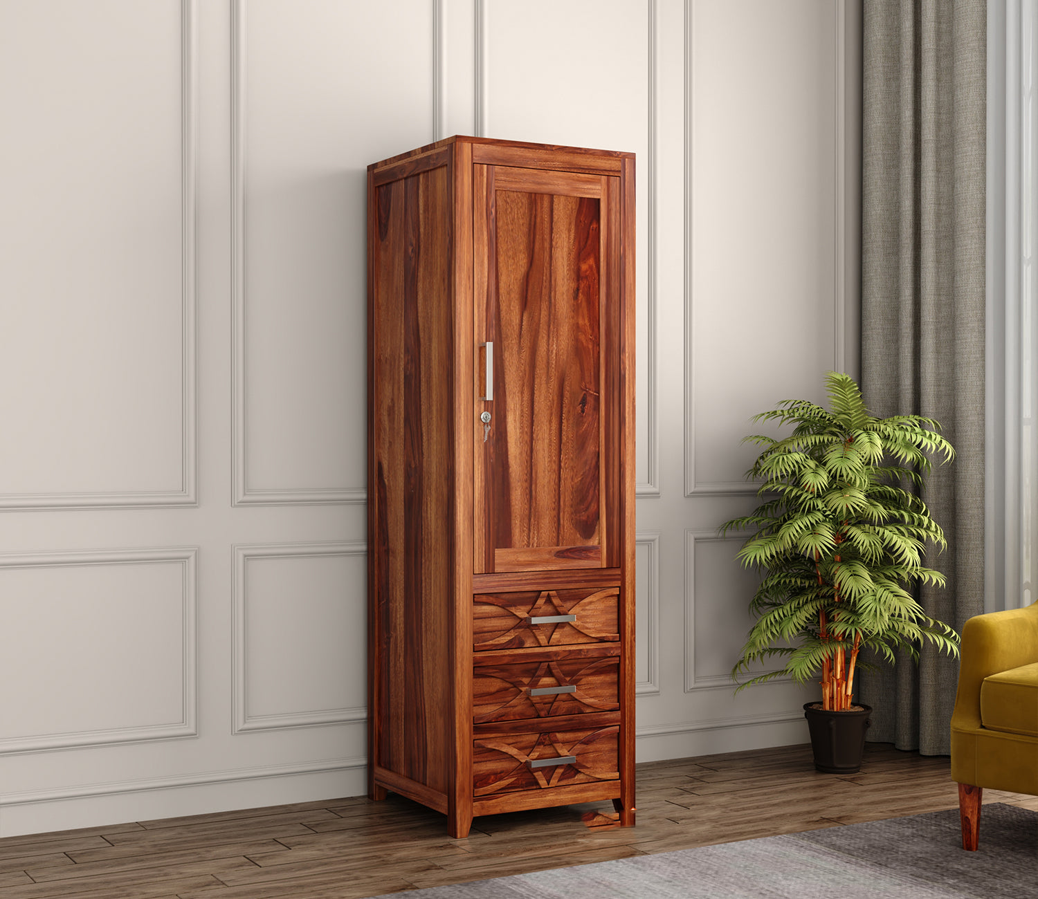 Andre 1 Door Multi-Utility Wardrobe