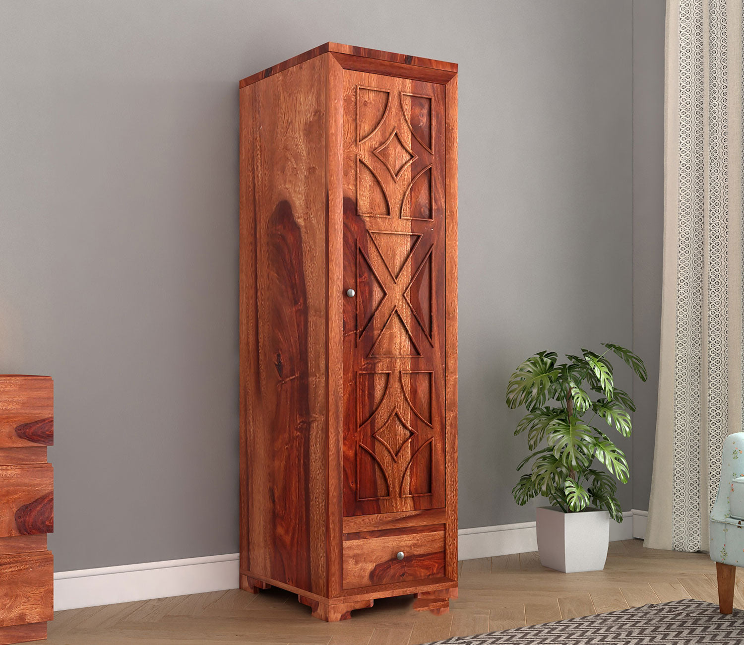 Erick 1 Door Multi Utility Wardrobe