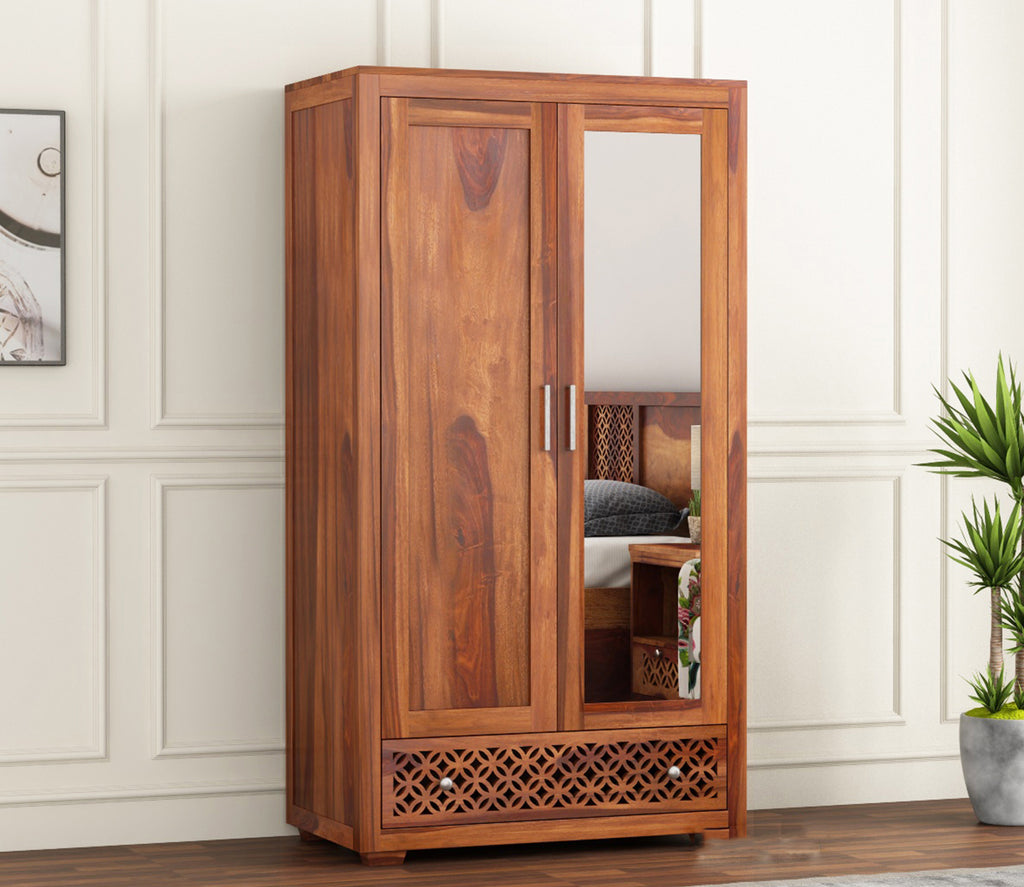 Zyaire 2 Door Wardrobe with Mirror