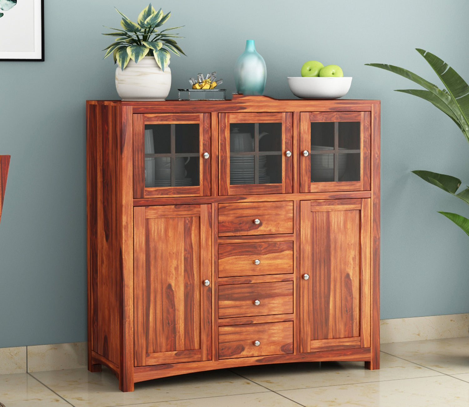 Ismael Sheesham Wood Storage Cabinet