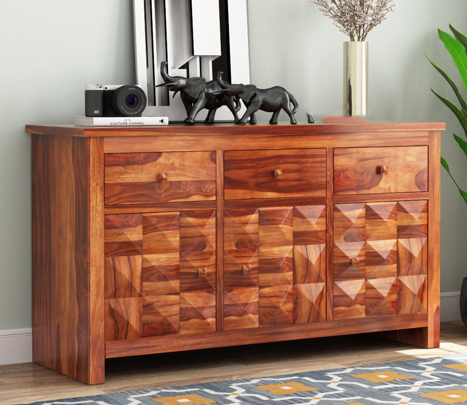 Bryce Sheesham wood Sideboard and Cabinet