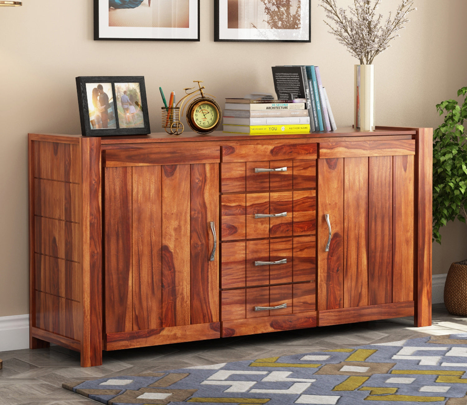 Javier Sheesham wood Sideboard and Cabinet
