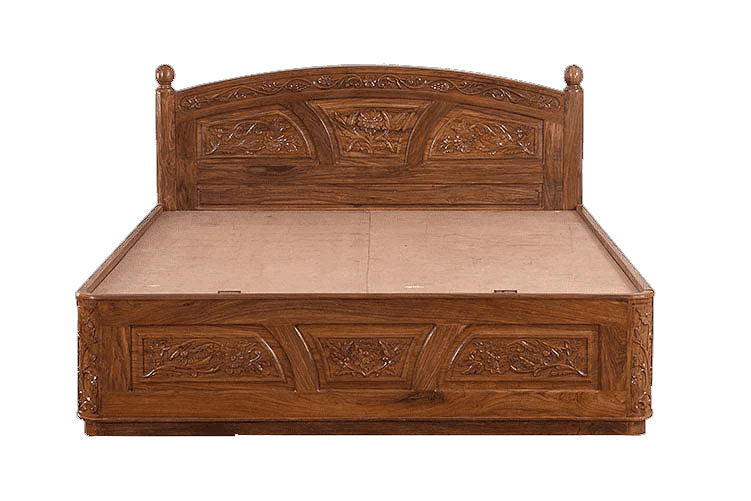 Cooper Carving Czar Bed with Storage