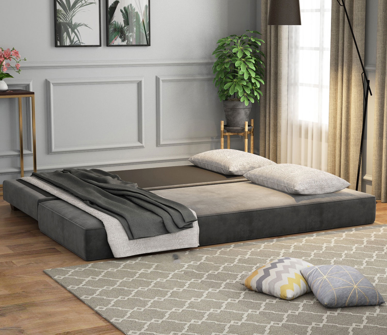Braxton Fabric Sofa Cum Bed