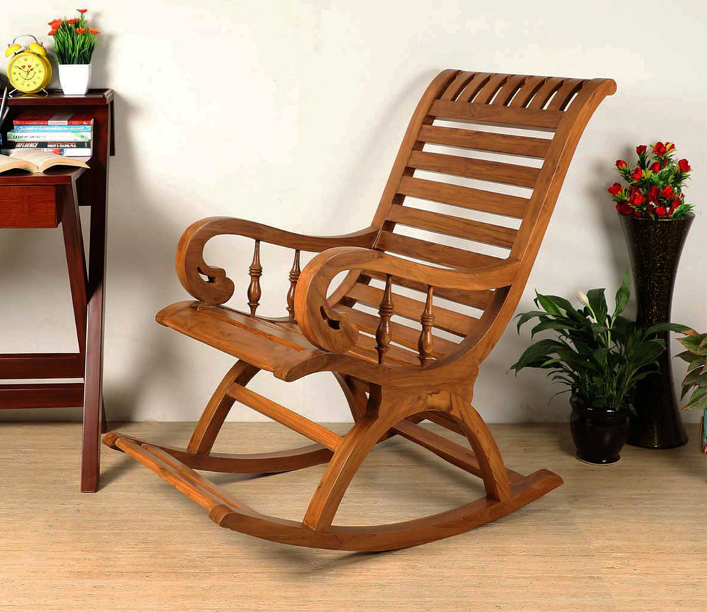 Malachi Premium Solid Wood Rocking Chair