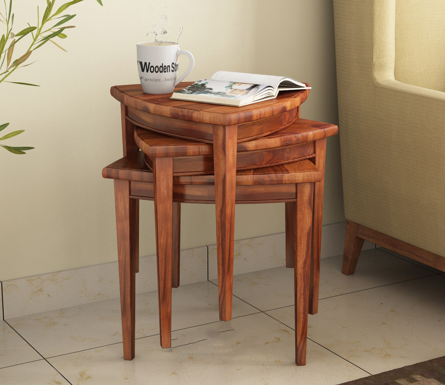 Bennett Sheesham Wood Nest of Tables