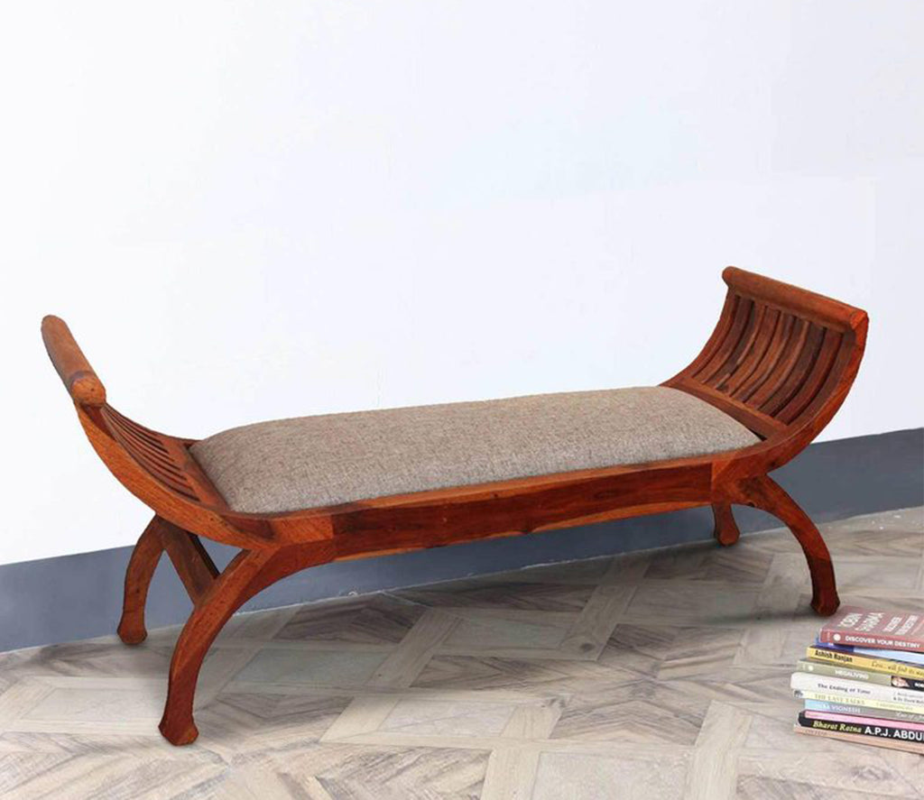 Charlie Curved armrest Bench