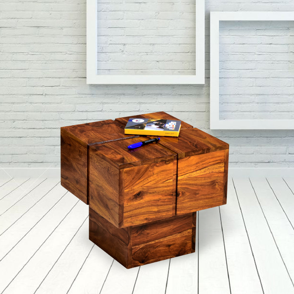 Marianna Wooden Peg Side Table