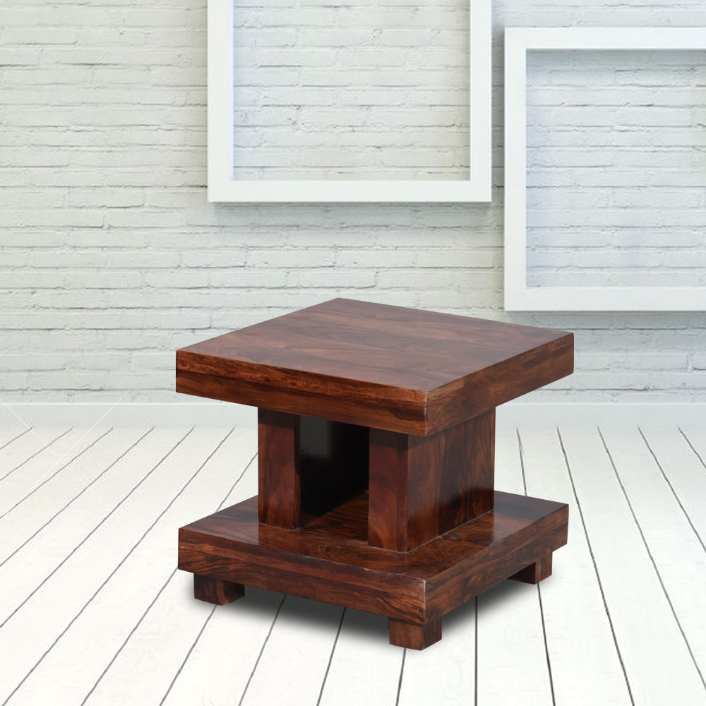 Jaycee Solid Sheesham Wooden Peg Table