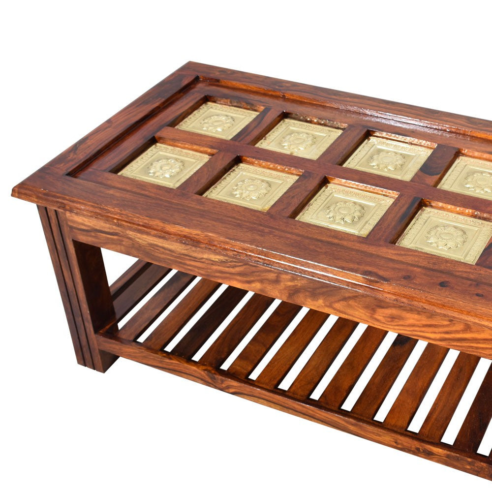 Alayah Brass Center Table