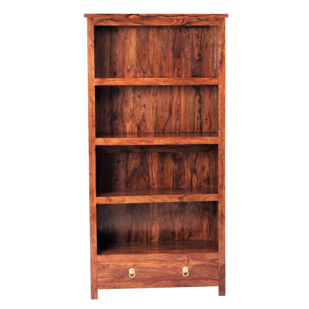Elaina Wood Bookshelf with 1 Drawer