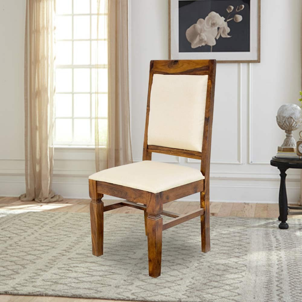 Delaney Wood  Back Cloth Dining Table and Chair