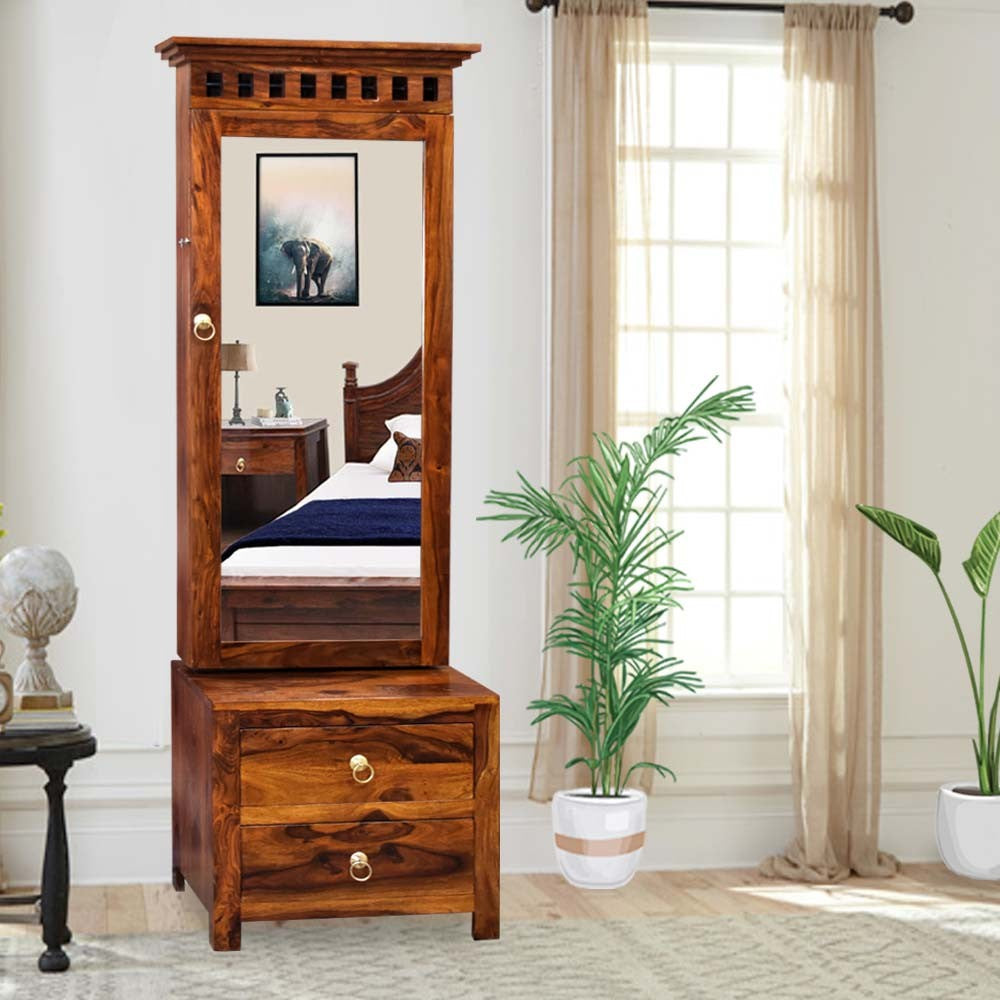 Aitana Wood Kuber Dressing table and Mirror