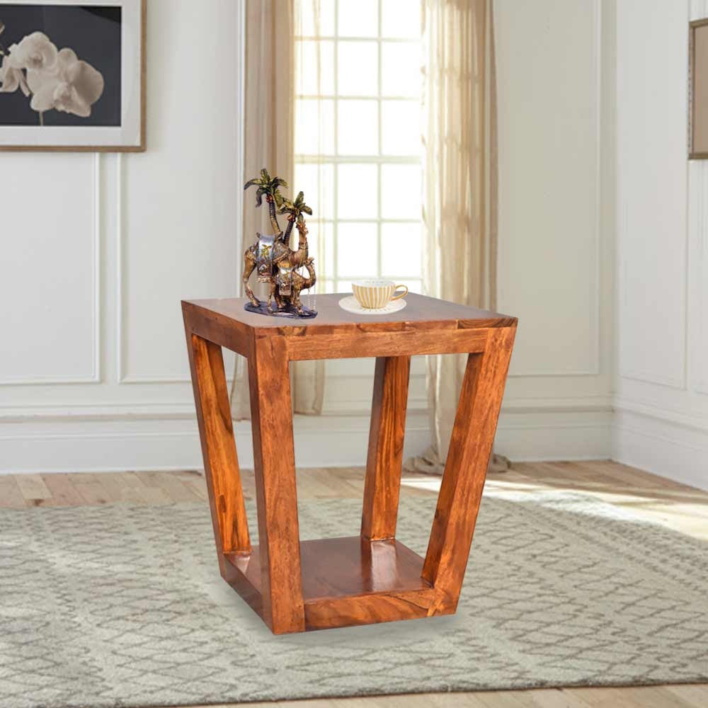Journee Wood Louis Side Table & Peg Table