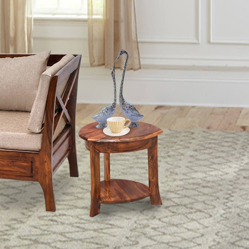 Noelle Wood Keub Side Table and Peg Table