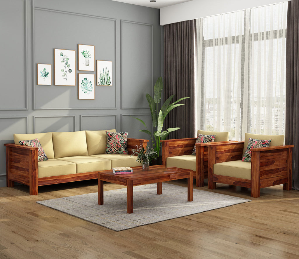 Miley Wooden Sofa Set