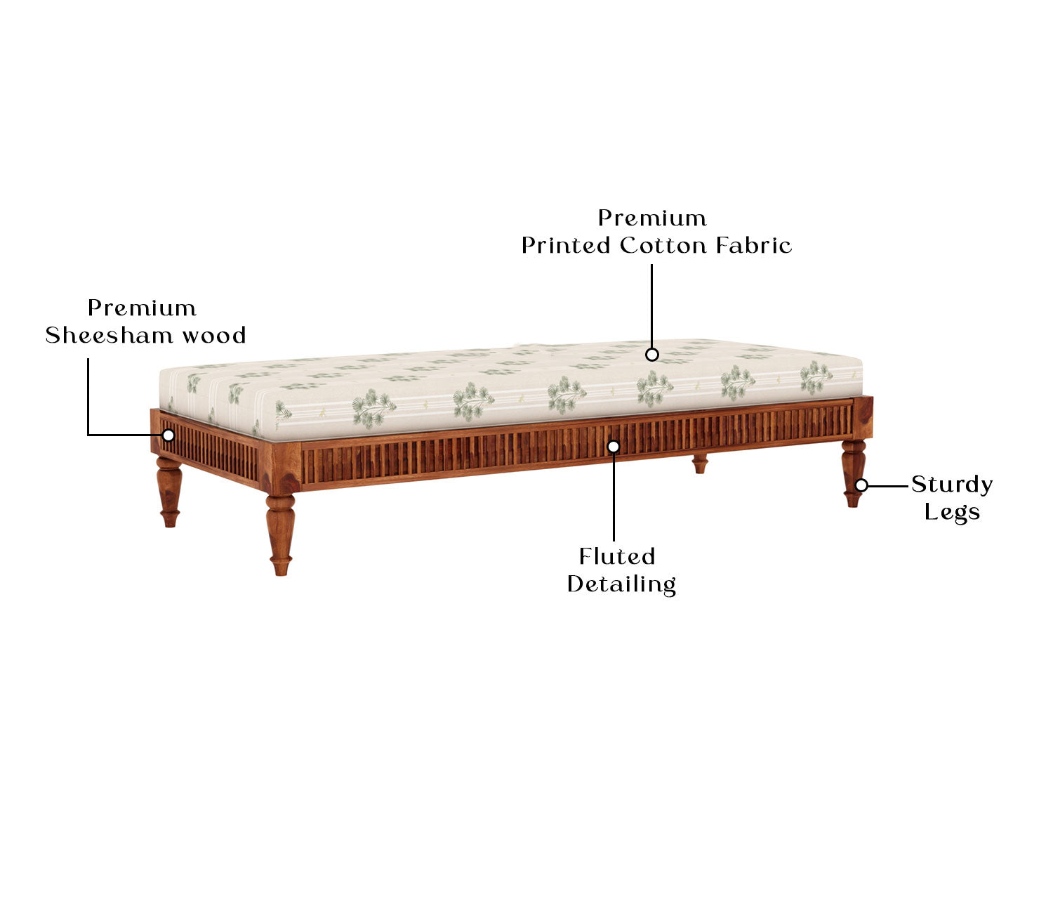 Cole Sheesham Wood Designer Divan Bed