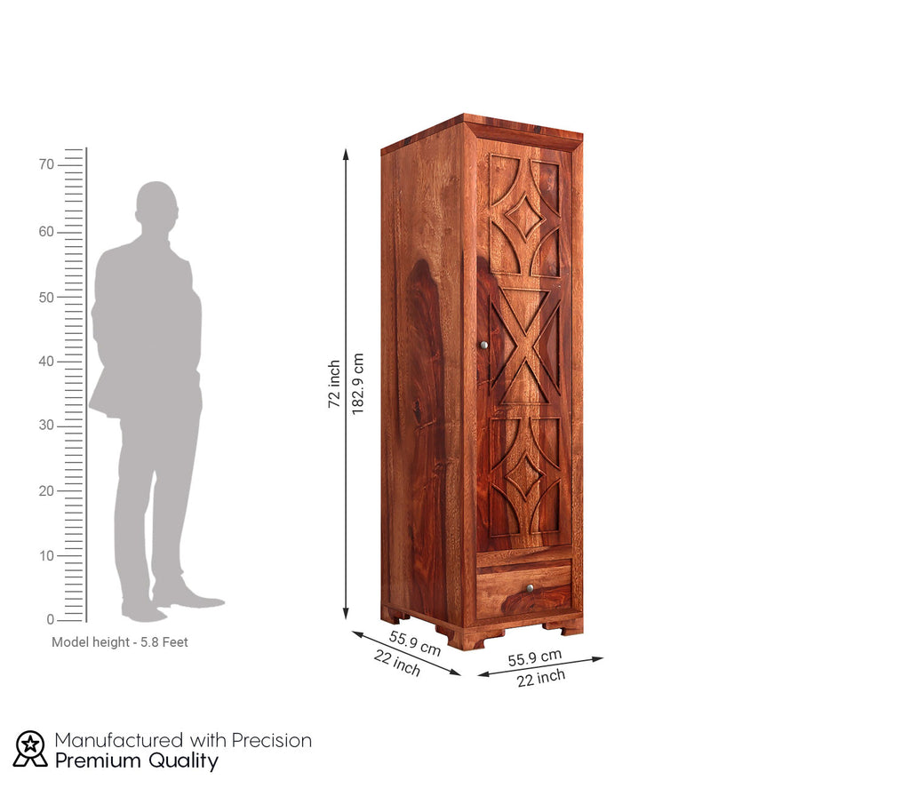 Erick 1 Door Multi Utility Wardrobe