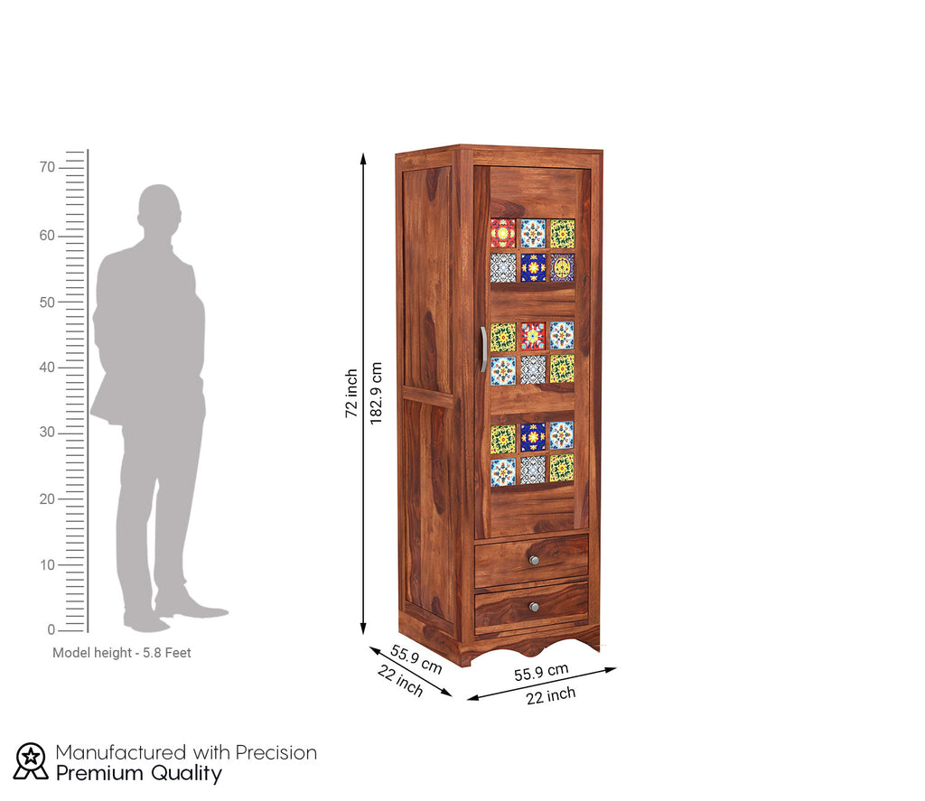 Jensen 1 Door Multi Utility Wardrobe