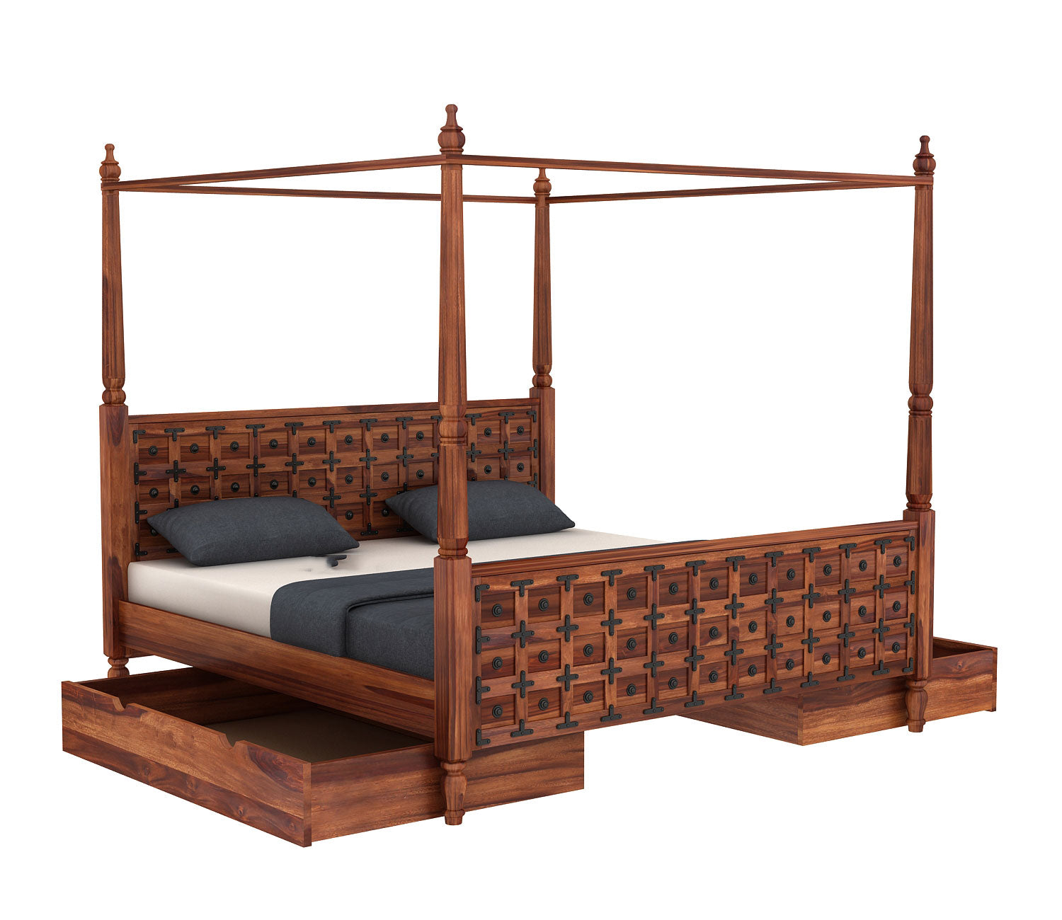 Edgar Poster Bed With Storage