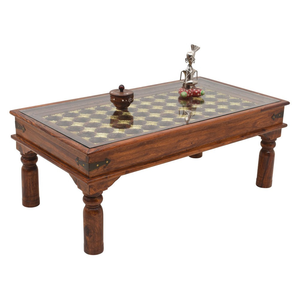 Xiomara Center Table with Brass Work